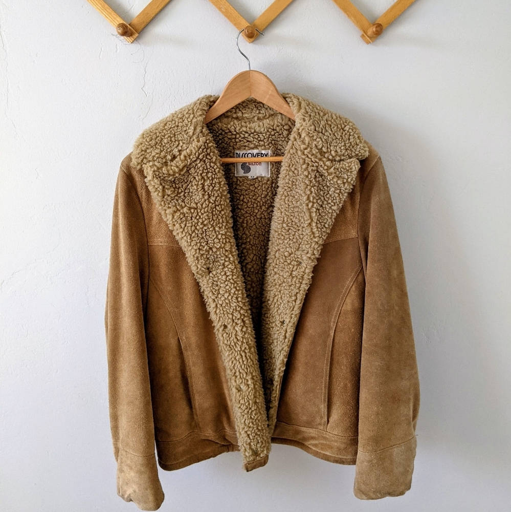 Vintage Silton Suede Sherling Lined Jacket